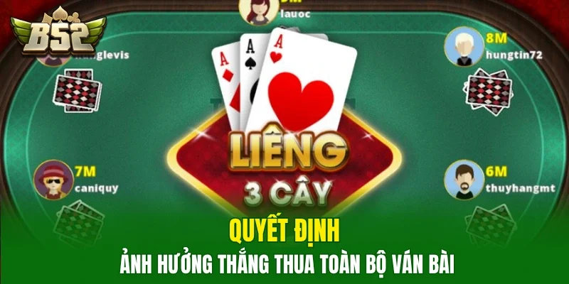 Quyết định ảnh hưởng thắng thua toàn bộ ván